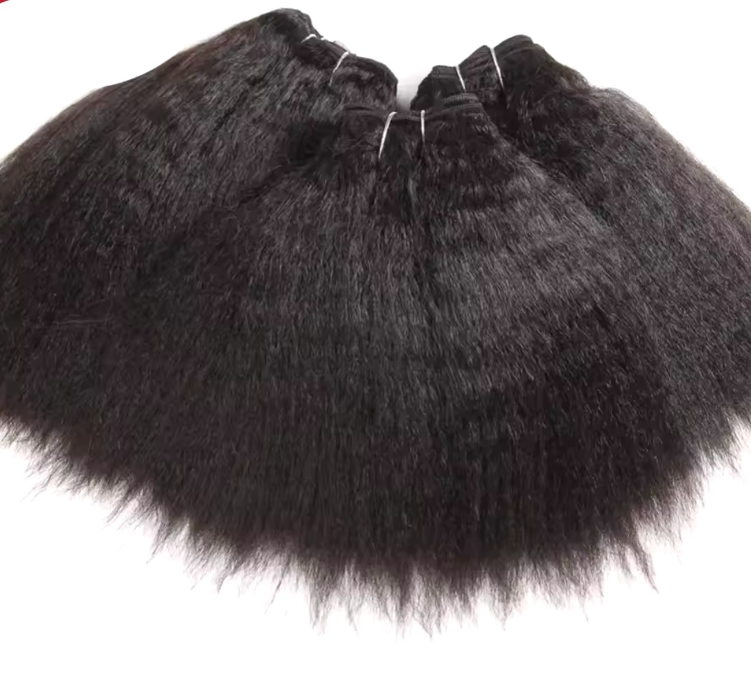 Kinky Straight Human Hair Bundles