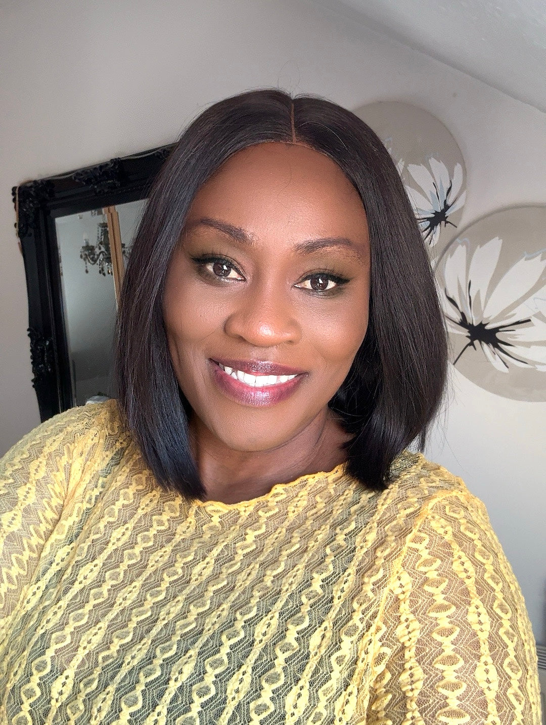 Vietnamese Bone Straight Wig – Natural Black/Brown