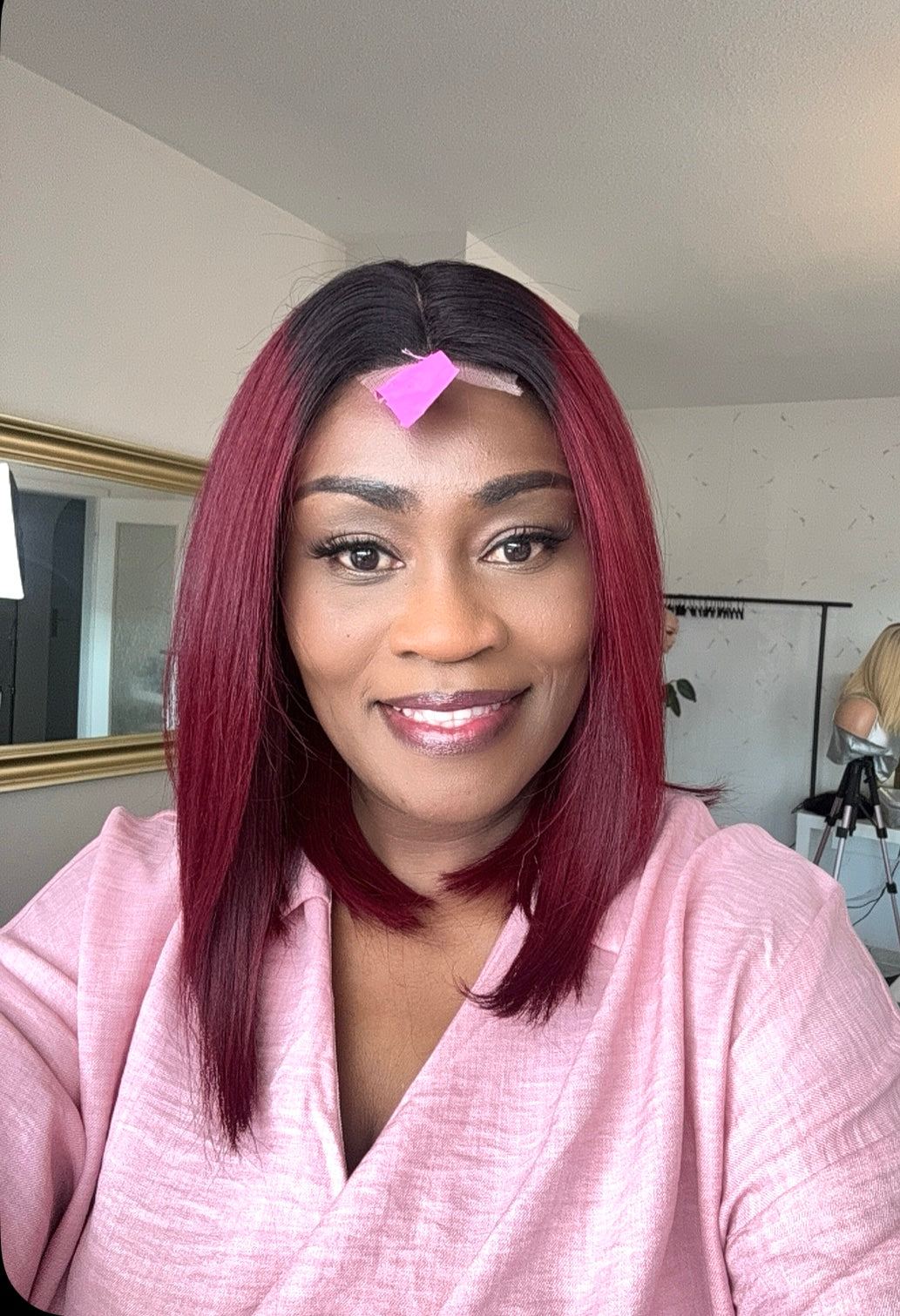 #2 Ombre Wine Vietnamese super double draw