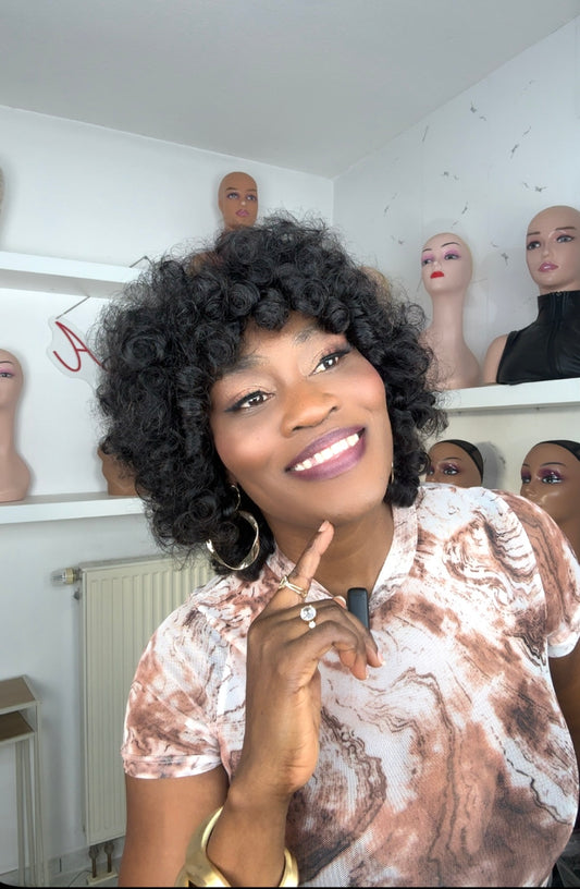 #2 Nove Unit – Sleek 12-Inch Natural Bob Wig