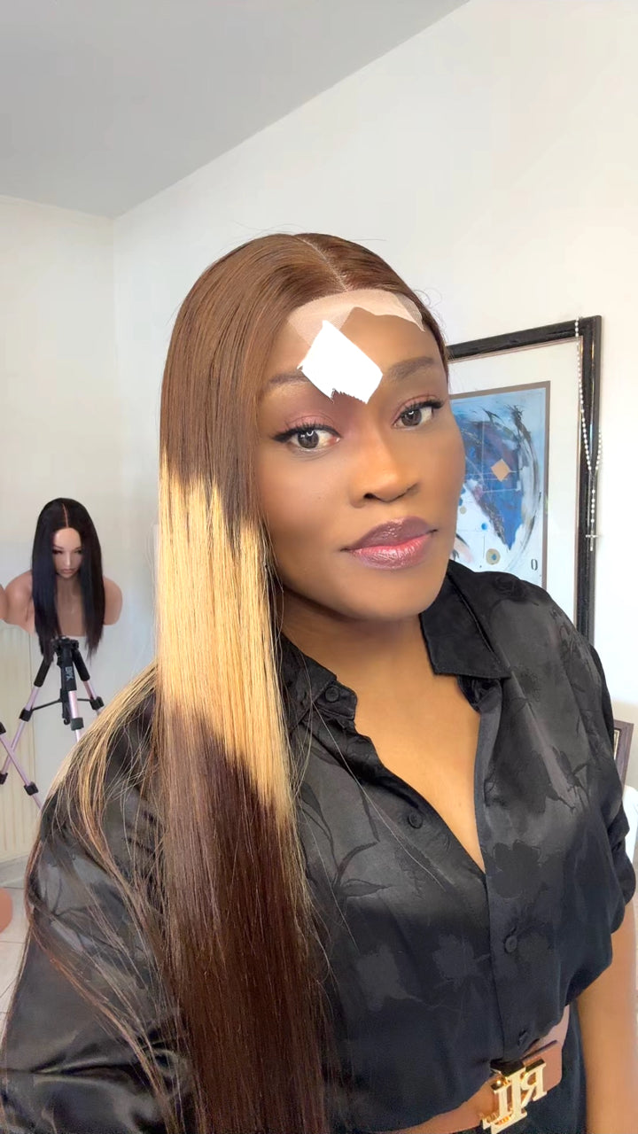 Two Tone Vietnamese Bone Straight super double drawn