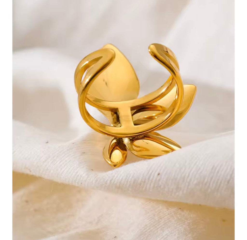 Blume Perlen Ring