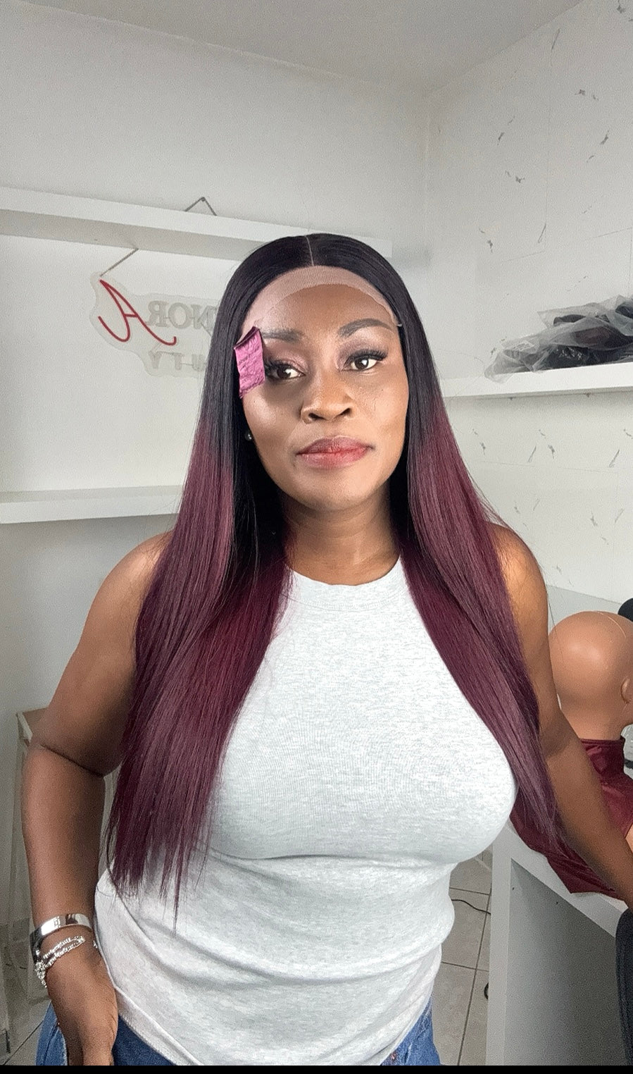 Two Tone SDD Bone Straight