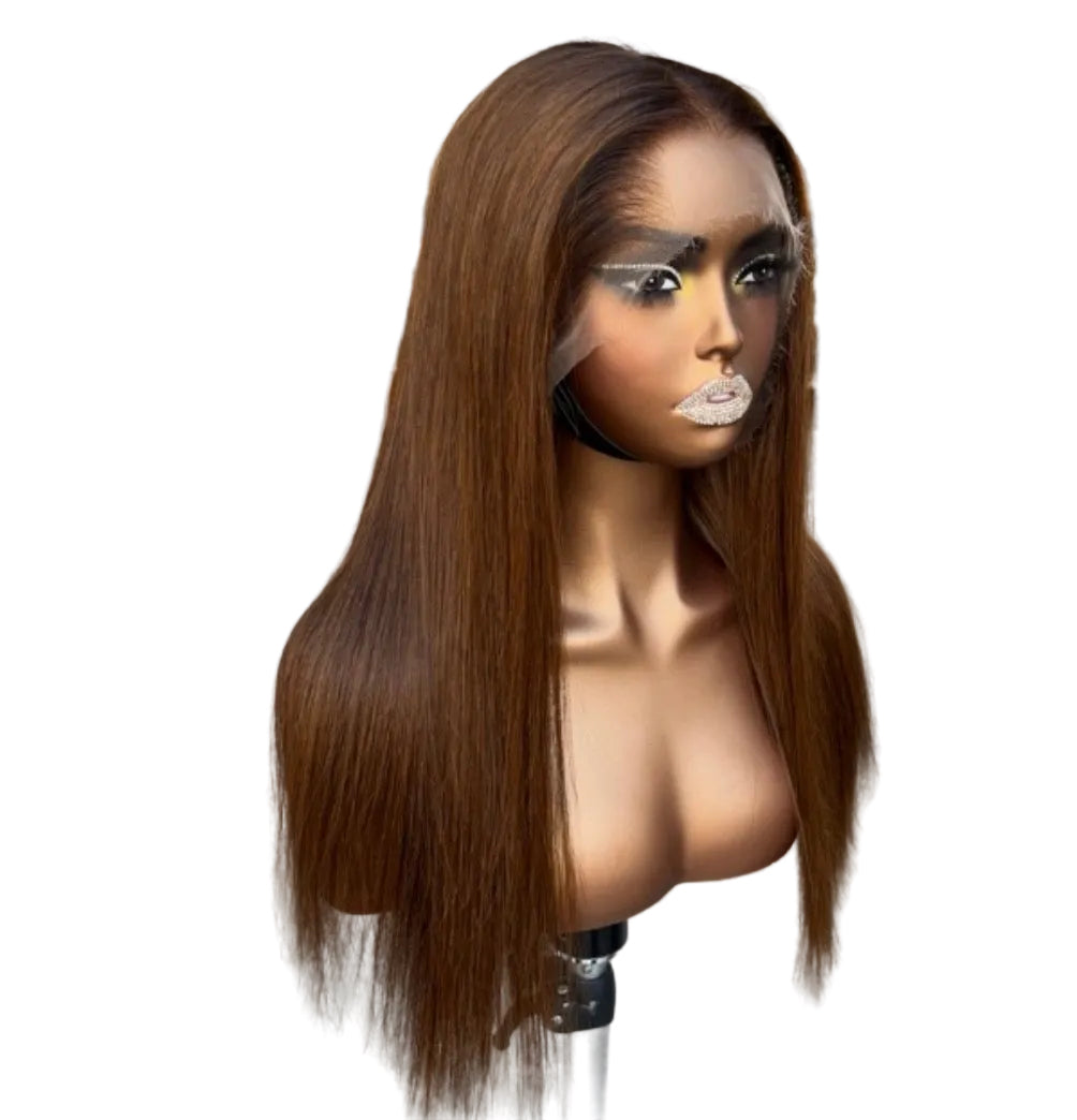 Brown 13x4 HD Lace wig Lagos Hairline