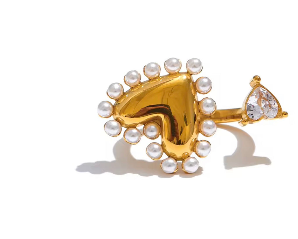 CZ-Herz Ring