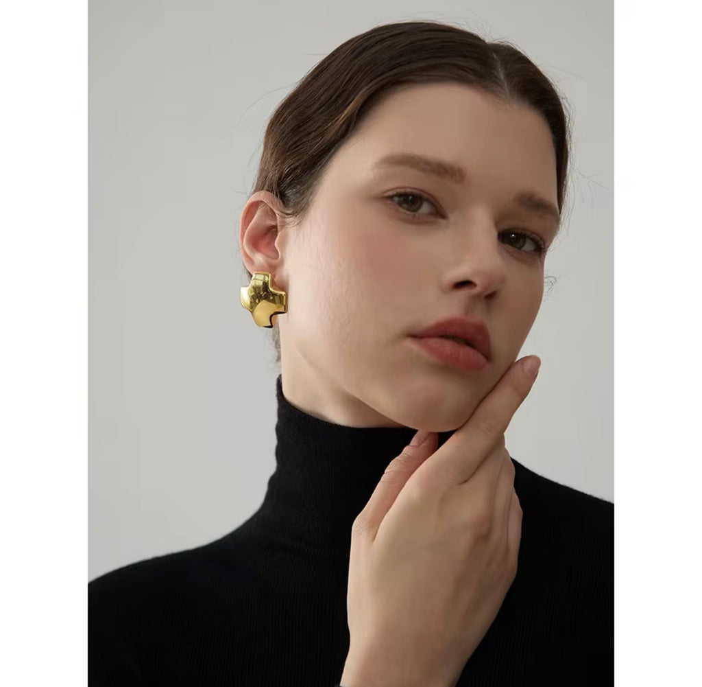 Kreuz Halsketten + Earring Set