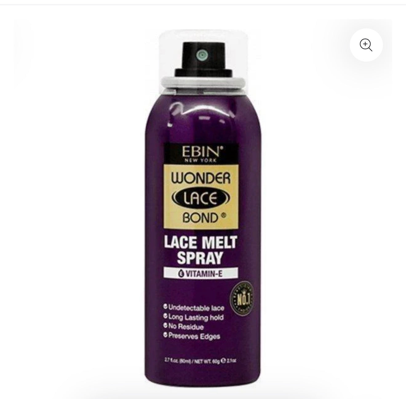 Ebin New York Wonder Lace
Bond Lace Melt Spray Silk
Protein/Keratin/Vitamin E 80ml
