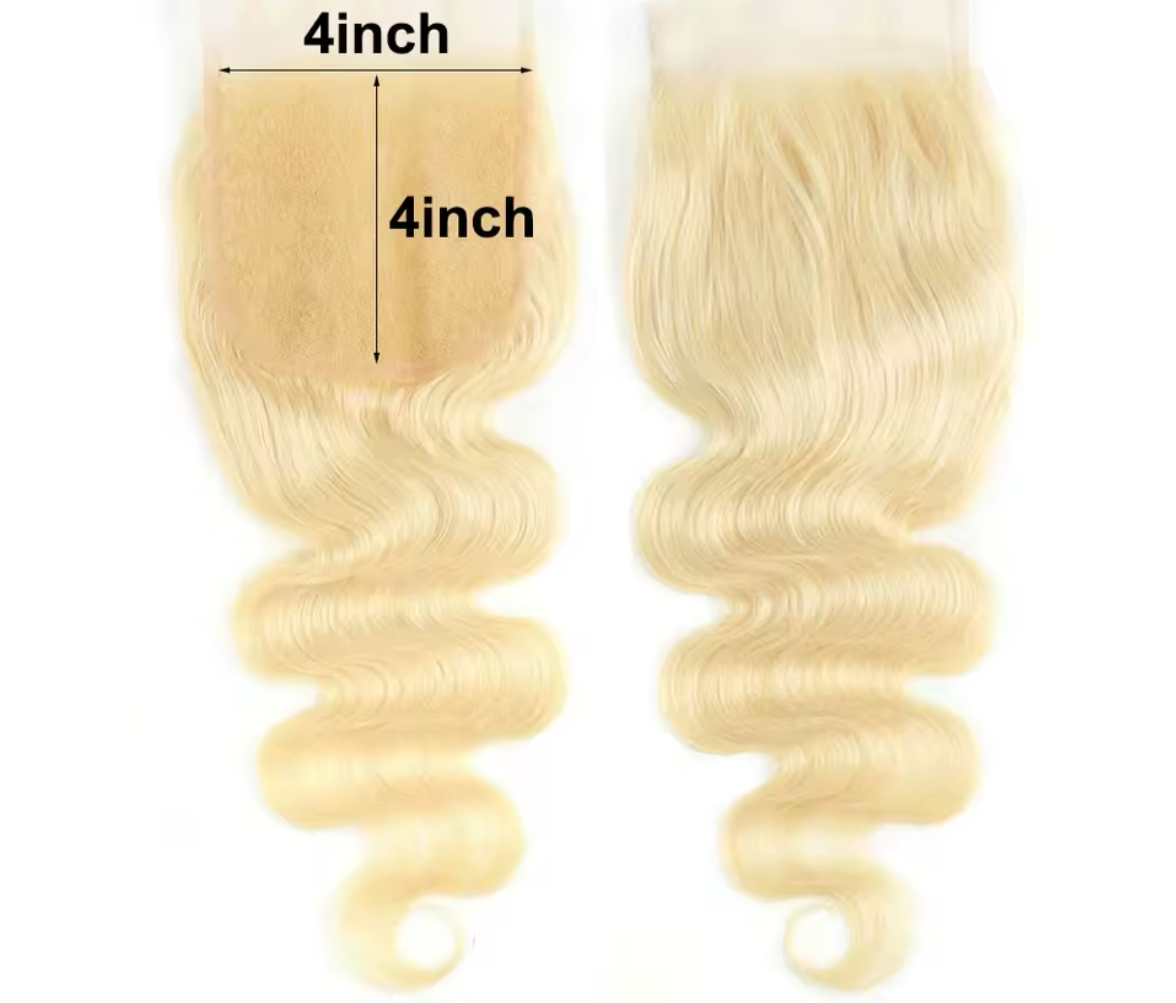 Blonde Body Wave Lace Closure