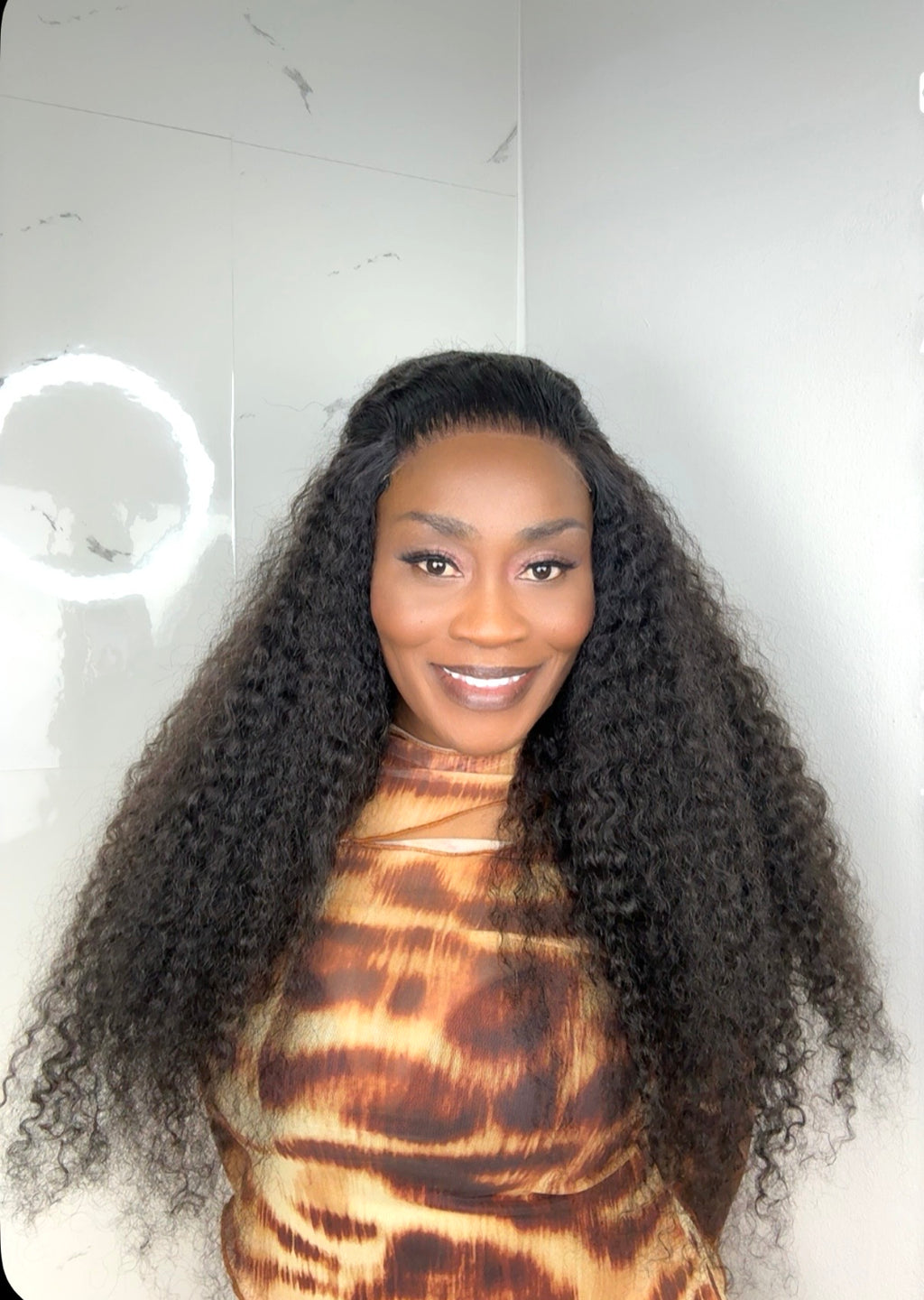 002 Mona Curly Afro 6x6 Lace Wig (Ready 2 Wear)