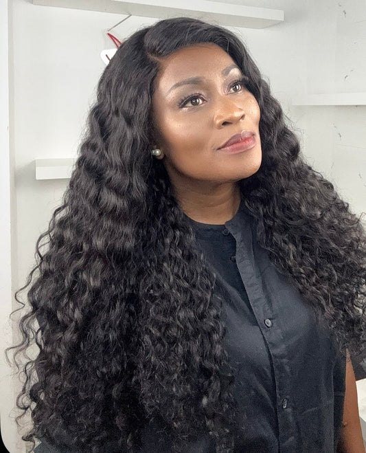 Bella Unit – Luxe 26-Inch Frontal Wig in Natural Black/Brown (Ready 2 Wear)