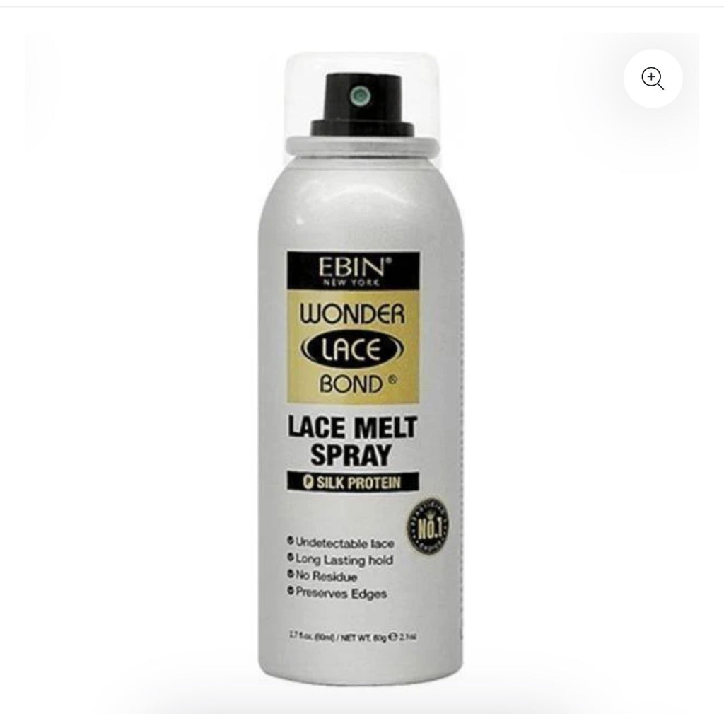 Ebin New York Wonder Lace
Bond Lace Melt Spray Silk
Protein/Keratin/Vitamin E 80ml