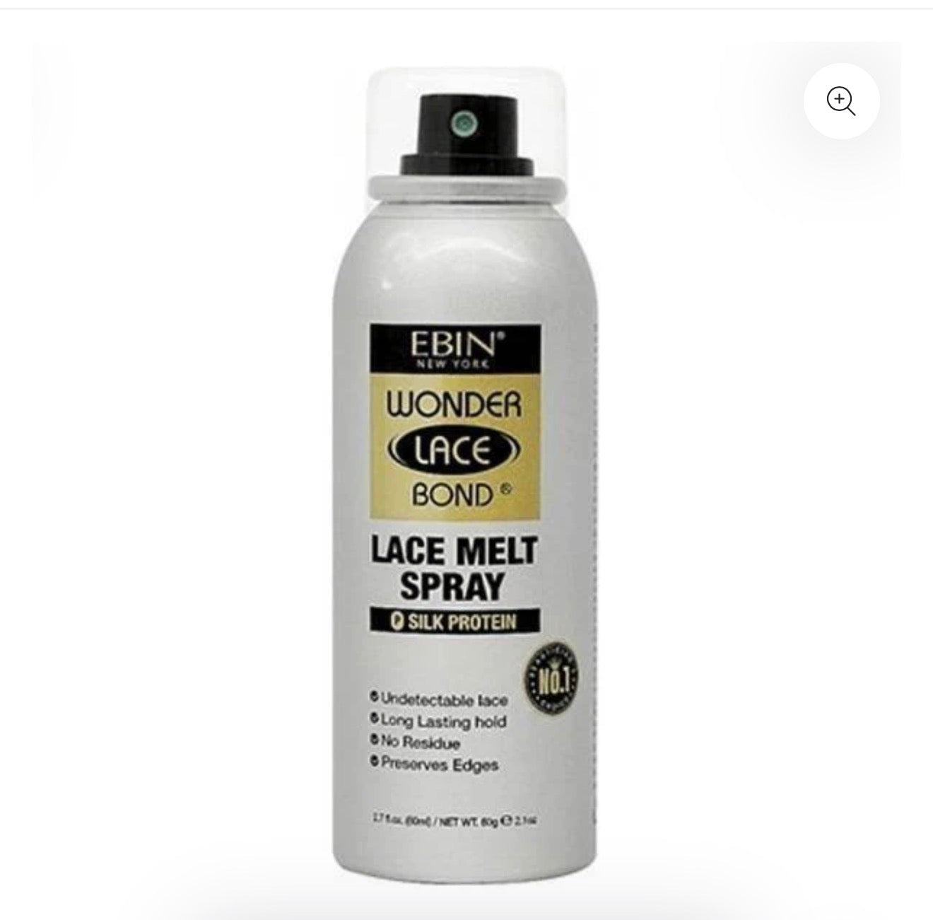 Ebin New York Wonder Lace
Bond Lace Melt Spray Silk
Protein/Keratin/Vitamin E 80ml