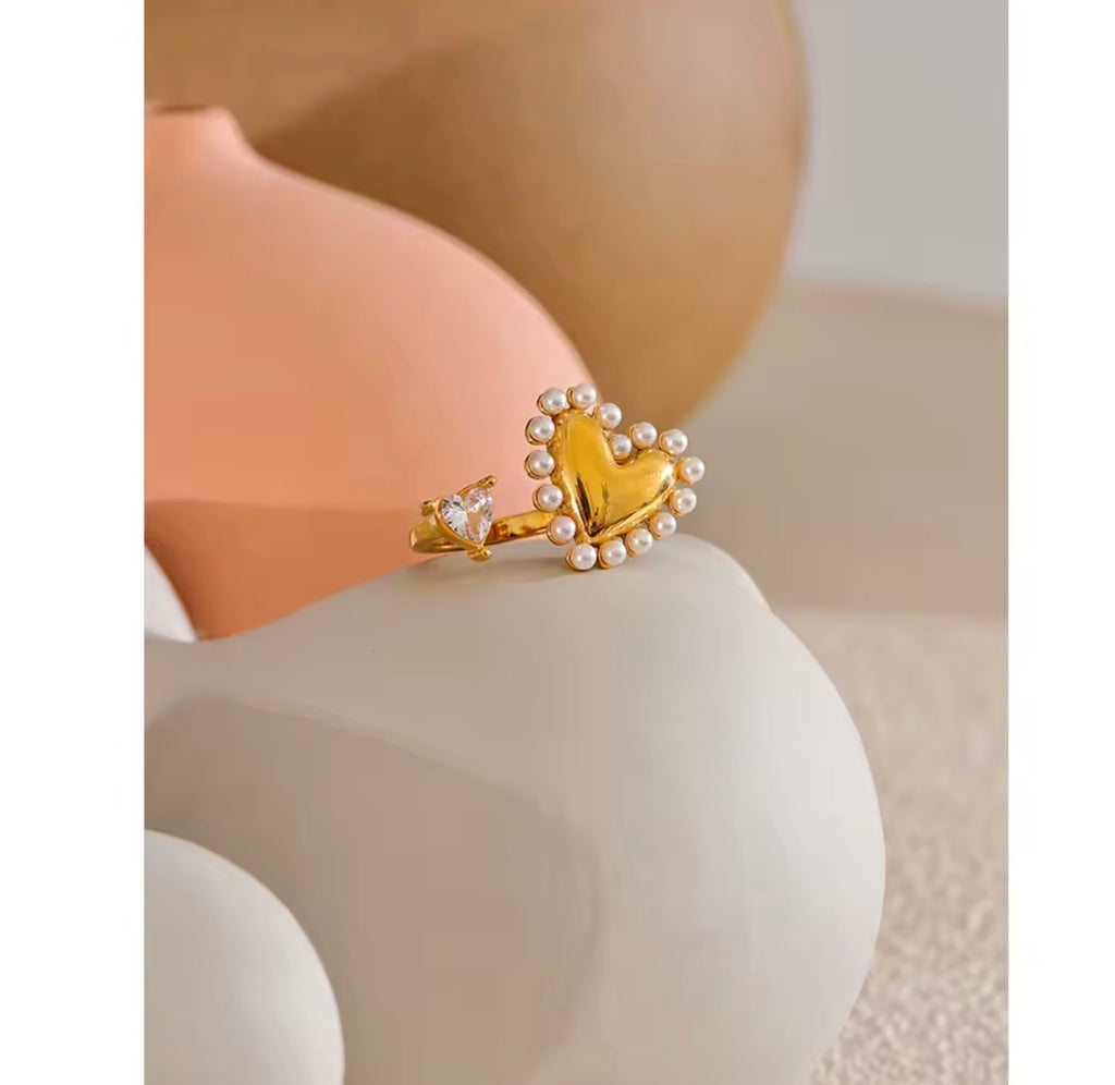CZ-Herz Ring