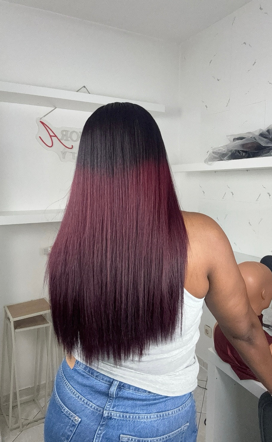 Two Tone SDD Bone Straight