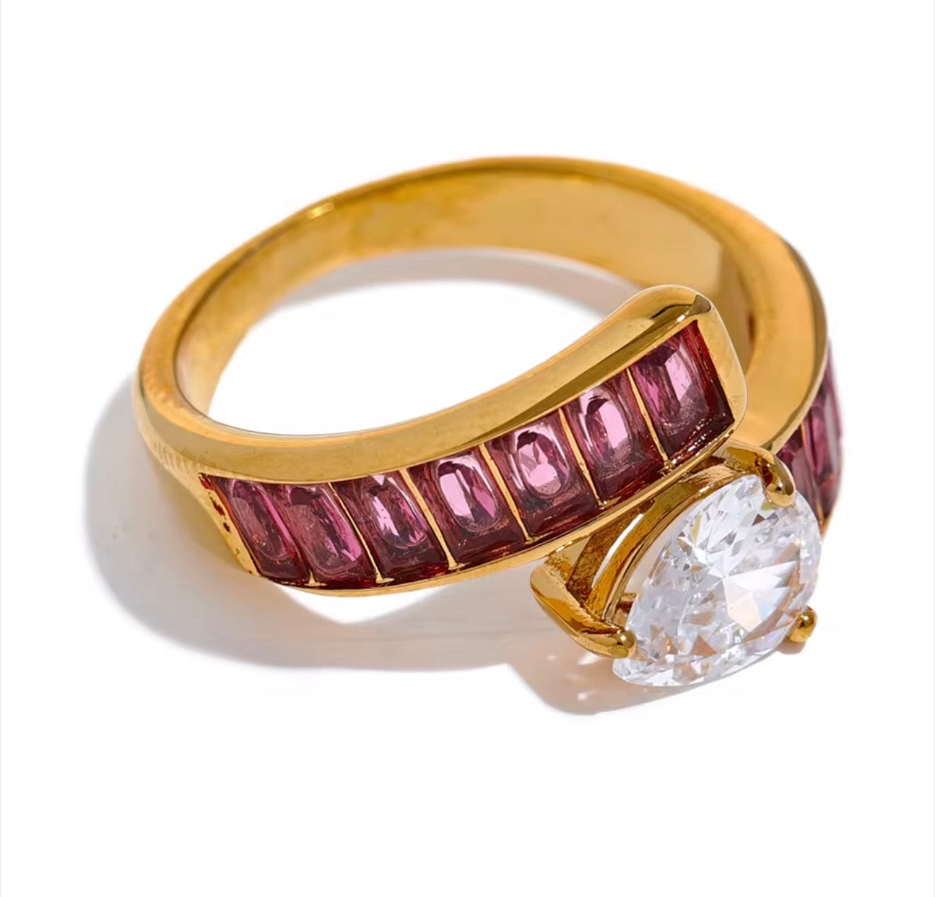Bunte Glänzende Ring