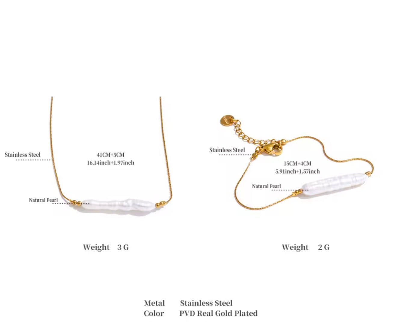 Süß-Kette-Armband-Set