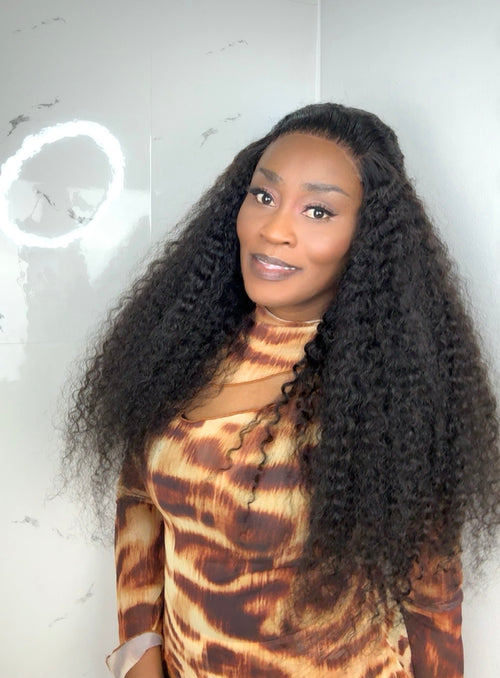 002 Mona Curly Afro 6x6 Lace Wig (Ready 2 Wear)