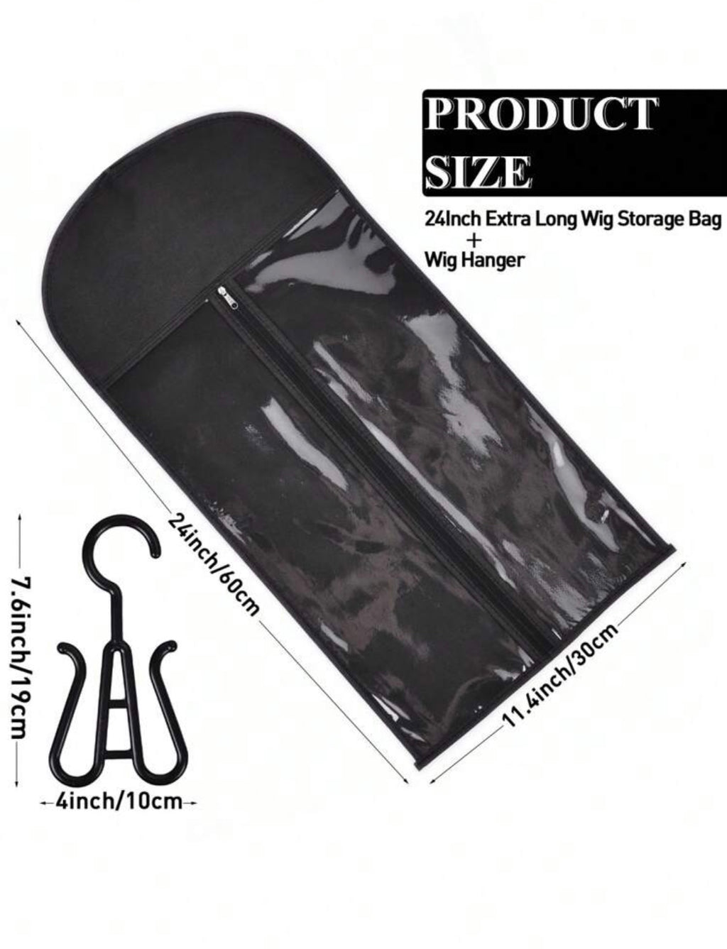 Hair Extension Storage Bag with Hanger
