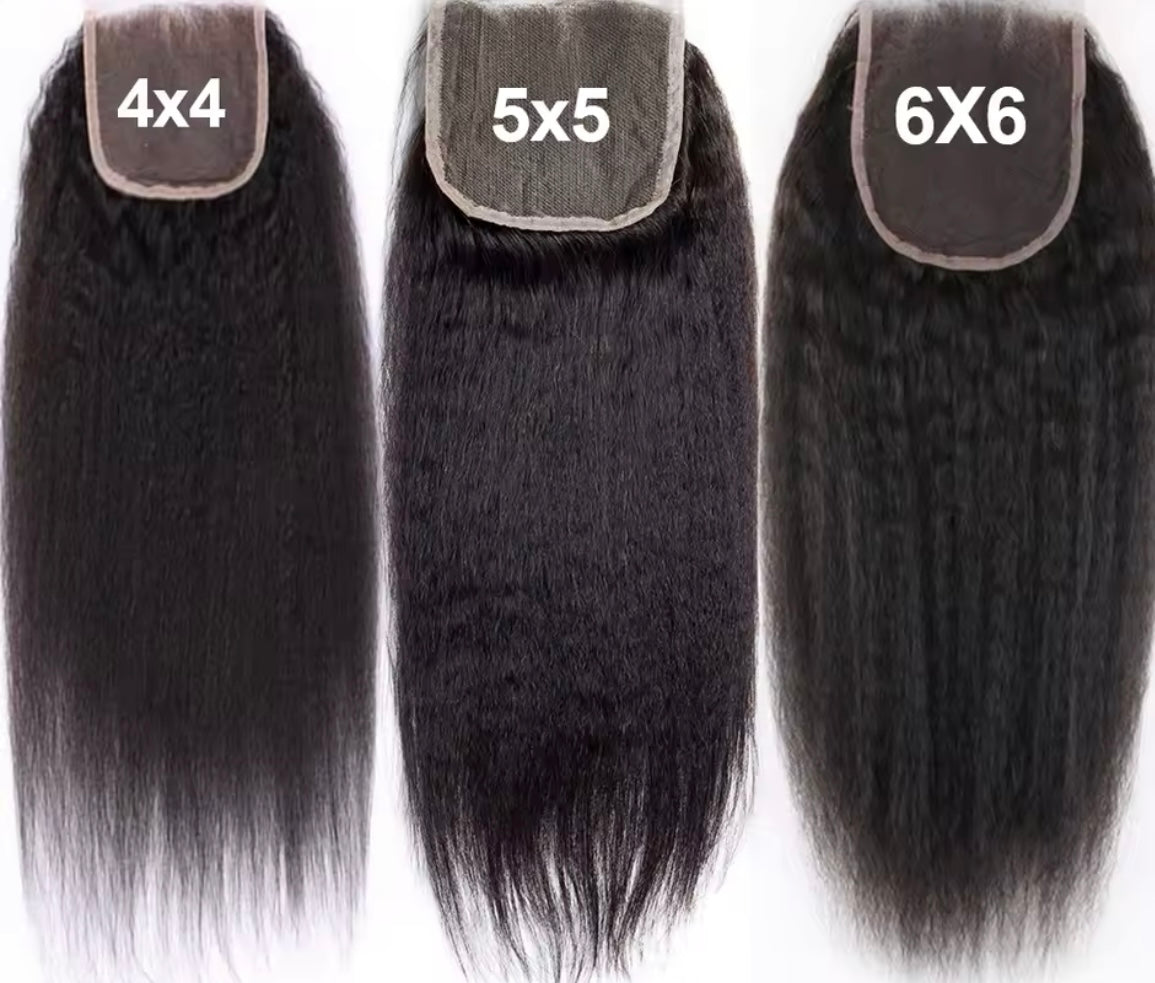 Kinky Straight Lace Closures