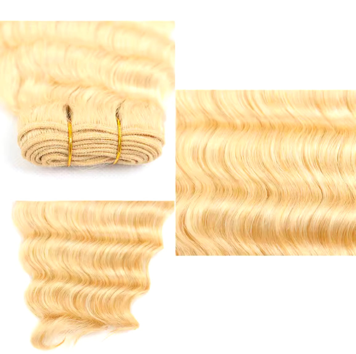Blonde Deep Wave Human Hair Bundles