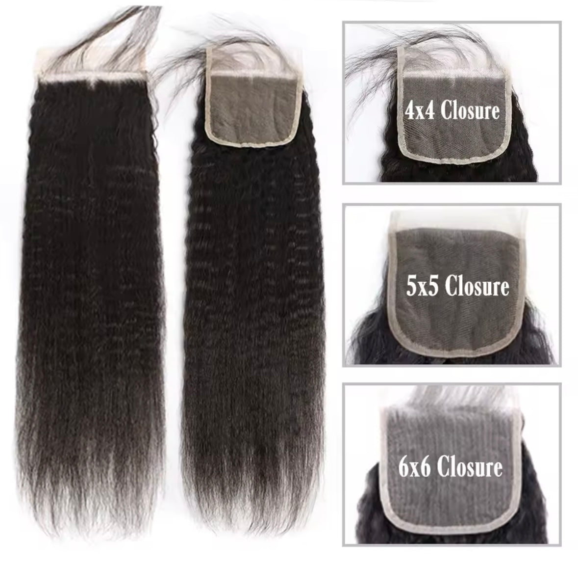 Kinky Straight Lace Closures
