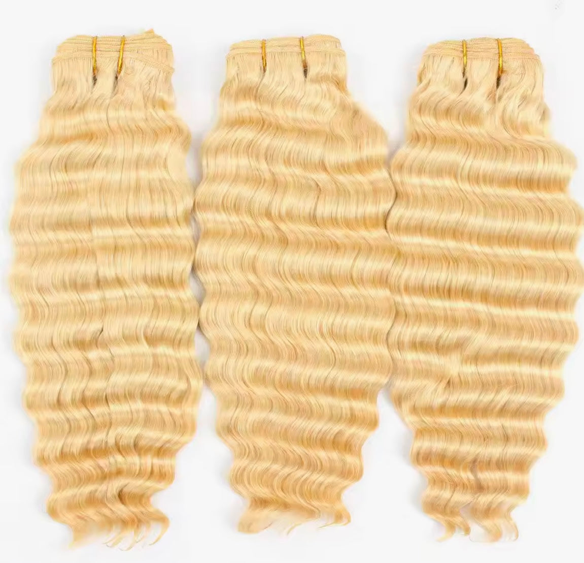Blonde Deep Wave Human Hair Bundles