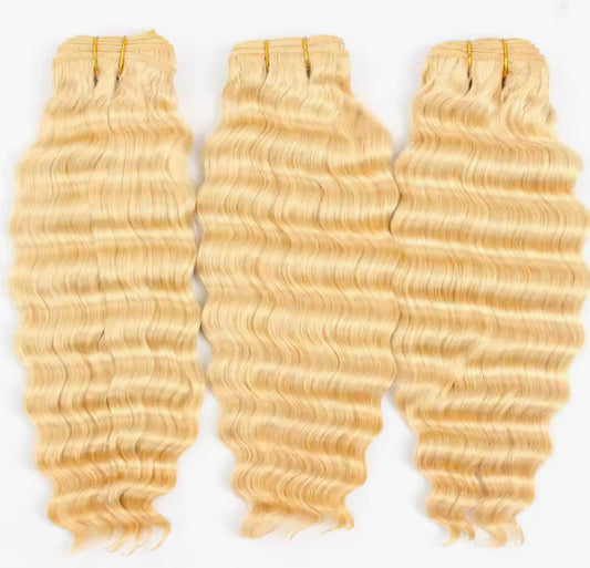 Blonde Deep Wave Human Hair Bundles