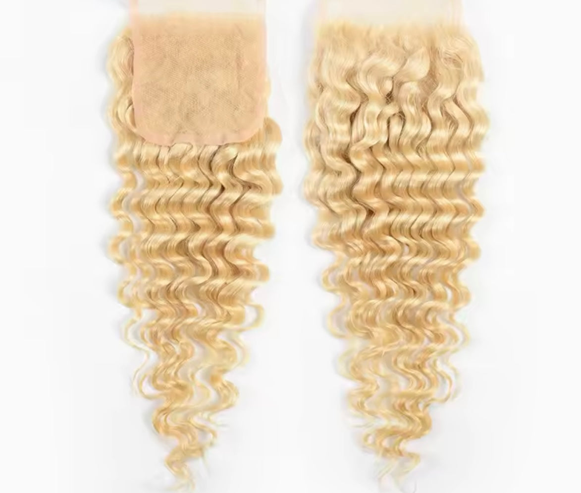 Blonde Deep Wave Lace Closure