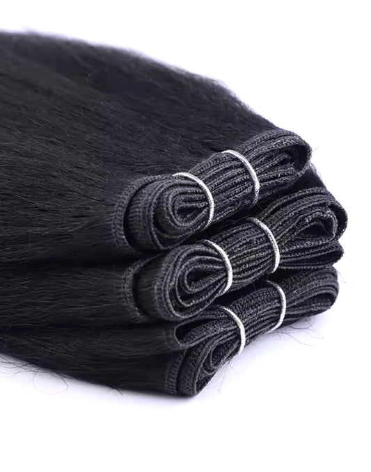 Kinky Straight Human Hair Bundles