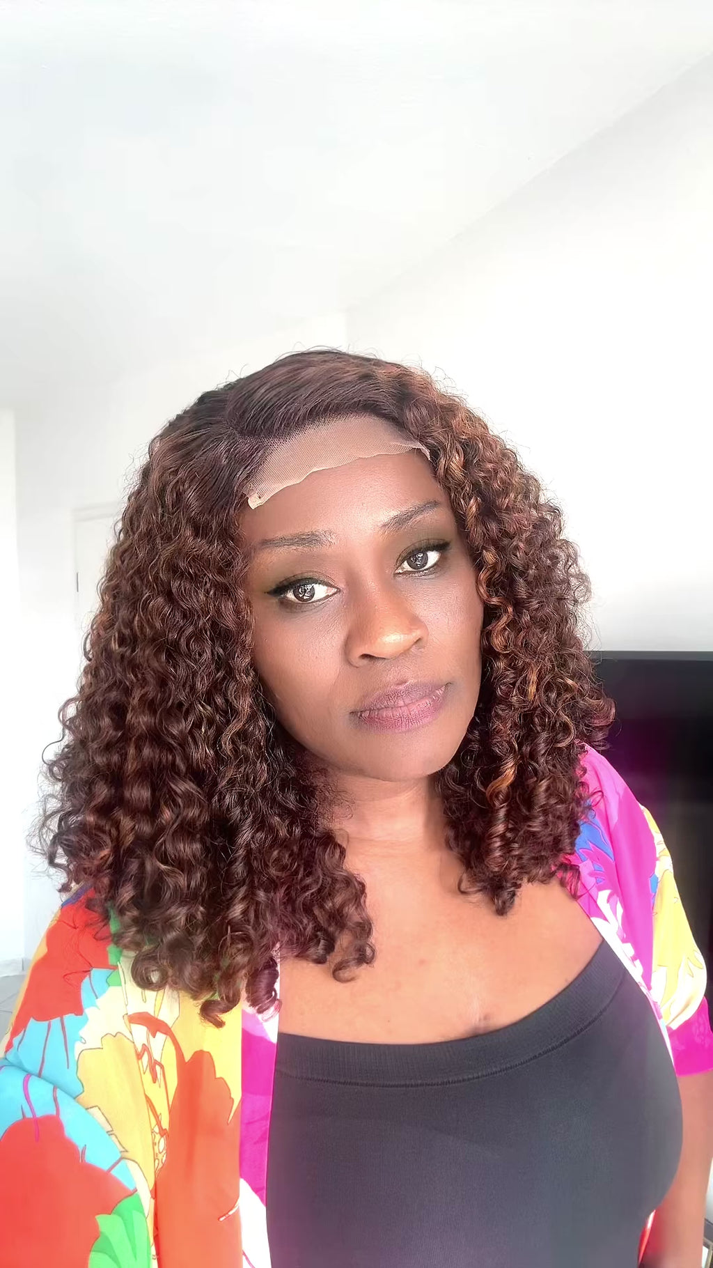 Pixie Curly Unit – Natural Highlight Lace Wig